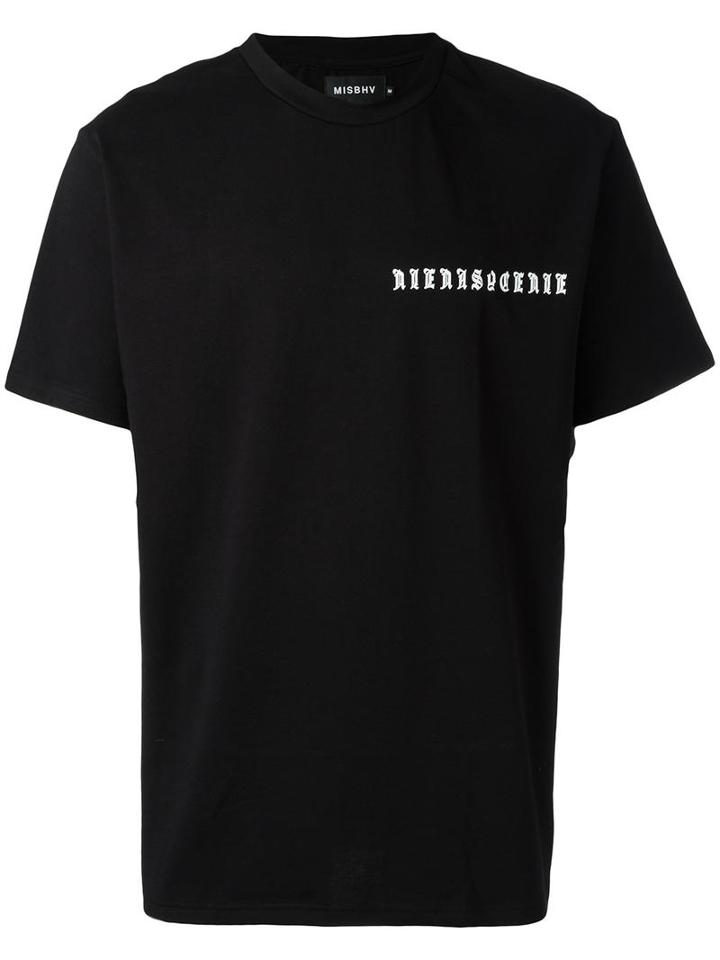 Misbhv Logo Chest Print T-shirt, Adult Unisex, Size: Xl, Black, Cotton