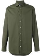 Joseph Button-up Shirt, Men's, Size: 42, Green, Cotton