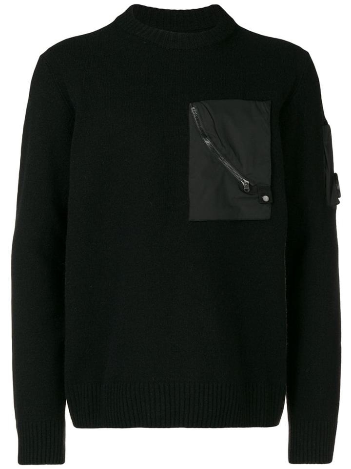 Cp Company Chest Pocket Sweater - Black