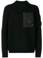 Cp Company Chest Pocket Sweater - Black