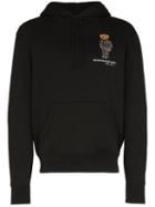 Polo Ralph Lauren Embroidered Bear Logo Hoodie - Black