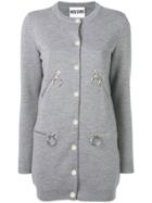 Moschino Button-up Cardigan - Grey