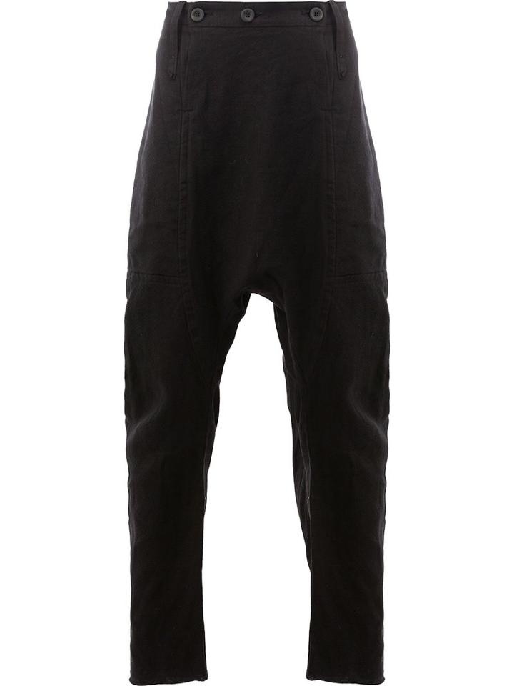 Lost & Found Ria Dunn - Drop-crotch Trousers - Men - Cotton/hemp - M, Black, Cotton/hemp