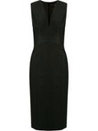 Andrea Marques Midi Sheath Dress, Women's, Size: 36, Black, Cotton/spandex/elastane/acetate