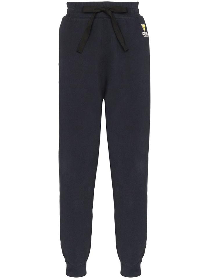 Maison Kitsuné Logo-print Sweatpants - Blue