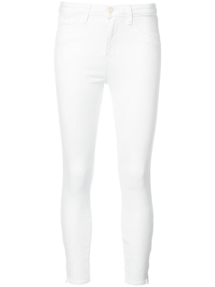 L'agence - Skinny Jeans - Women - Cotton/polyester/spandex/elastane - 24, White, Cotton/polyester/spandex/elastane