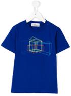 Stone Island Kids Geometric Print T-shirt, Boy's, Size: 12 Yrs, Blue