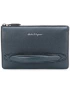 Salvatore Ferragamo Firenze Clutch Bag - Blue