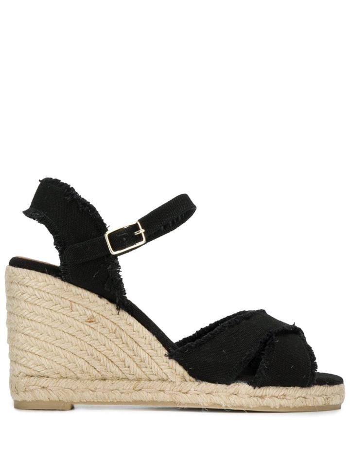 Castañer High Wedged Espadrilles - Black