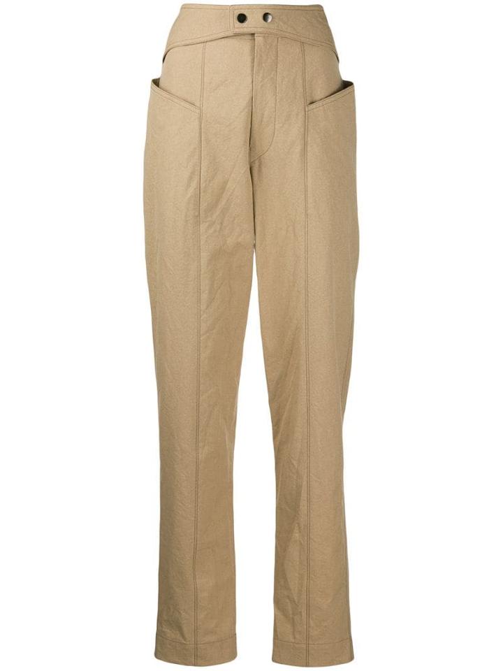 Isabel Marant High Waisted Trousers - Brown