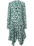 Stella Mccartney Floral Print Dress, Women's, Size: 38, Black, Silk
