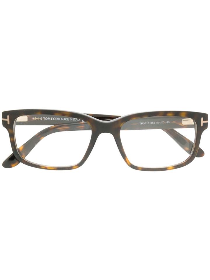 Tom Ford Eyewear Soft Square Optical Frames - Brown