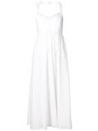 Thakoon Flared Embroidered Dress - White