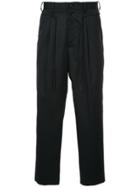 Doublet Cropped Trousers - Black