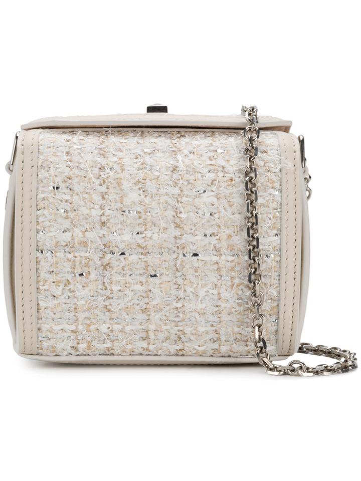 Alexander Mcqueen Square Crossbody Bag - White