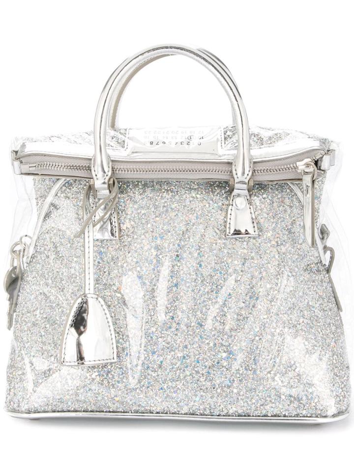 Maison Margiela Glitter Embellished Crossbody Bag - Metallic