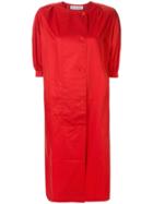 Christian Dior Pre-owned Puffy Three-quarter Sleeves Buttoned Dress -