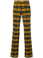 Jean Paul Gaultier Vintage Checkered Trousers - Yellow & Orange