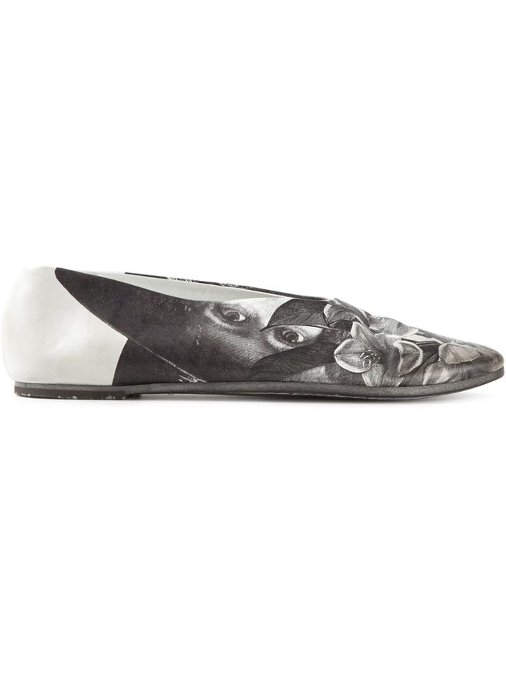 Marsèll Floral Print Loafers - Grey