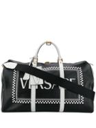 Versace 90s Vintage Logo Weekend Bag - Black