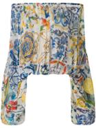 Dolce & Gabbana Tile Print Blouse - Multicolour