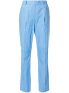 Moschino Vintage High Rise Slim Trousers - Blue