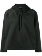 Balenciaga A-lined Hooded Sweatshirt, Men's, Size: Large, Black, Cotton/viscose