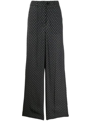 Zanini Dot-print Palazzo Pants - Green