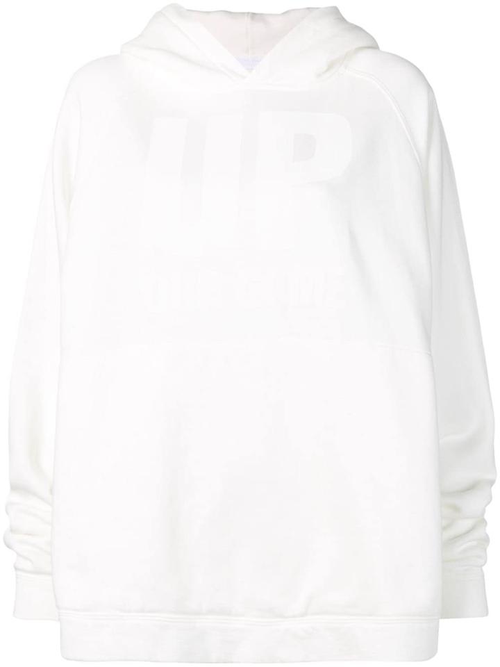 Katharine Hamnett Logo Print Oversized Hoodie - White