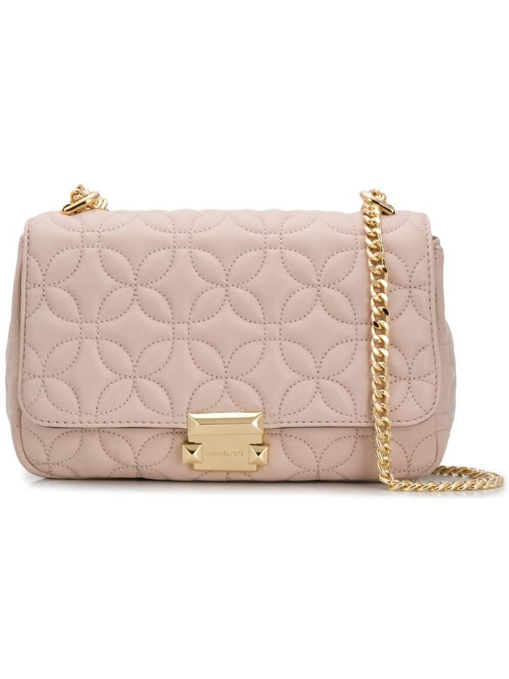 Michael Michael Kors Sloan Floral Quilted Shoulder Bag - Pink