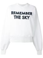 Each X Other 'robert Montgomery Remember The Sky' Sweatshirt, Women's, Size: Large, White, Cotton
