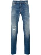 Dolce & Gabbana Distressed Jeans, Size: 50, Blue, Cotton/spandex/elastane