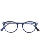 Tom Ford Eyewear - Round Frame Glasses - Unisex - Acetate - One Size, Blue, Acetate