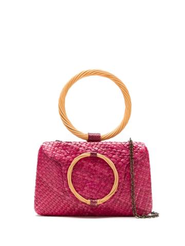 Serpui Bolsa De Palha Rosa - Pink