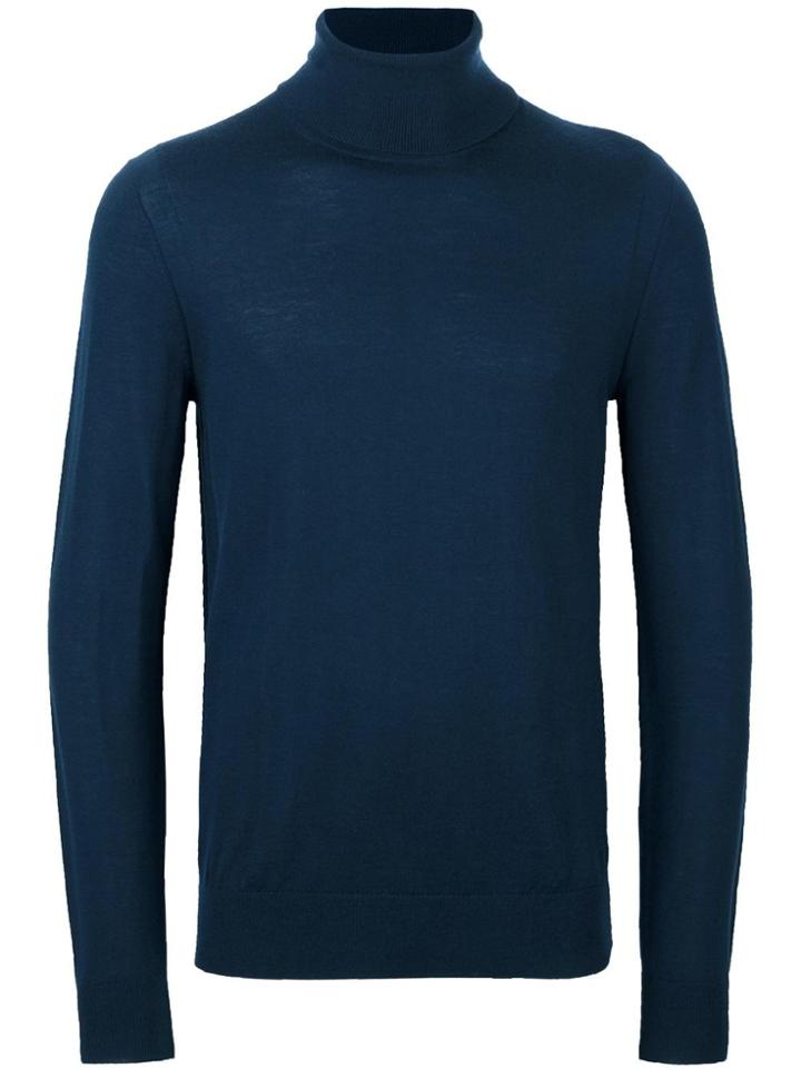 Michael Kors Roll Neck Jumper - Blue