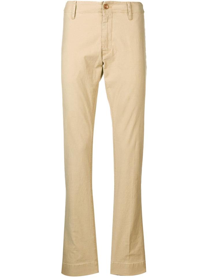 Hand Picked Slim Fit Trousers - Neutrals