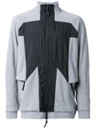 11 By Boris Bidjan Saberi Panelled Sport Jacket, Men's, Size: Xs, Grey, Cotton/polyamide