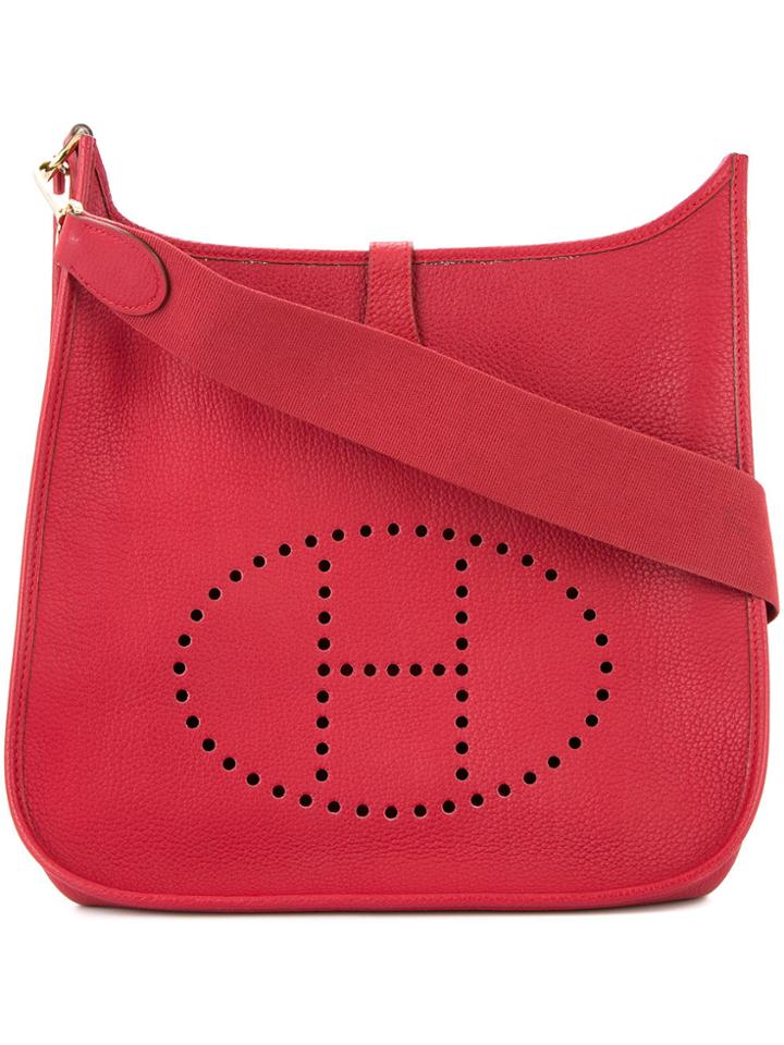 Hermès Vintage Evelyne Gm Shoulder Bag - Red