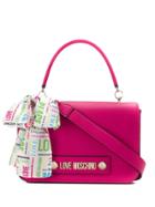 Love Moschino Printed Scarf Detail Tote - Pink