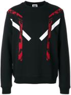Les Hommes Urban Printed Sweatshirt - Multicolour