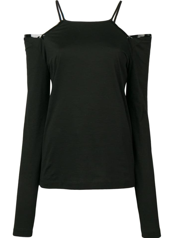 Maison Margiela Cold Shoulder Top - Black