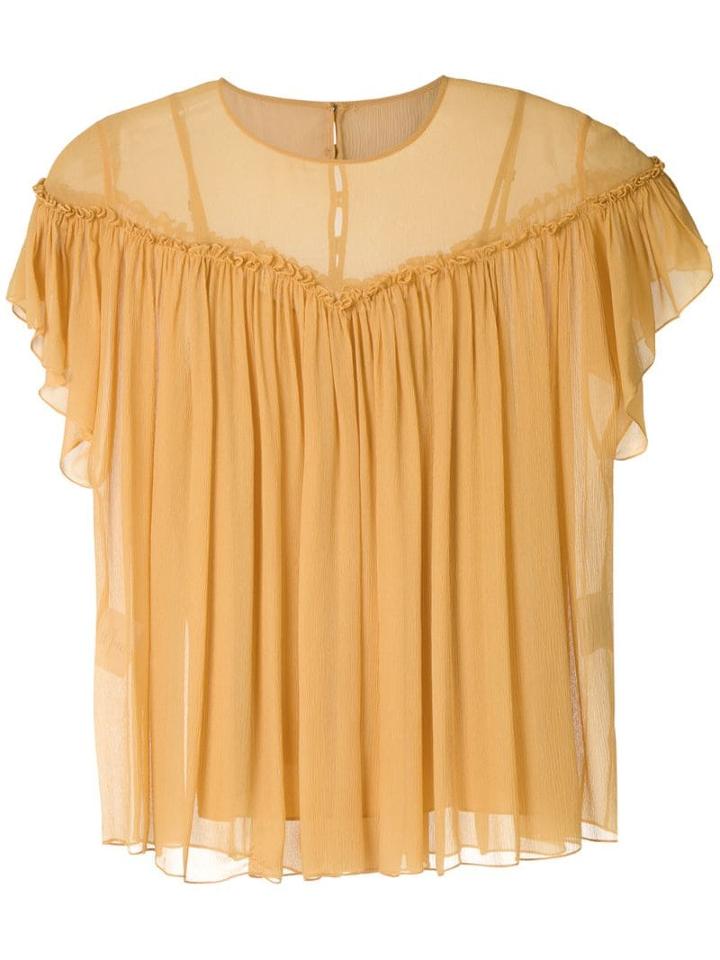 Nk Flow Violeta Silk Blouse - Yellow