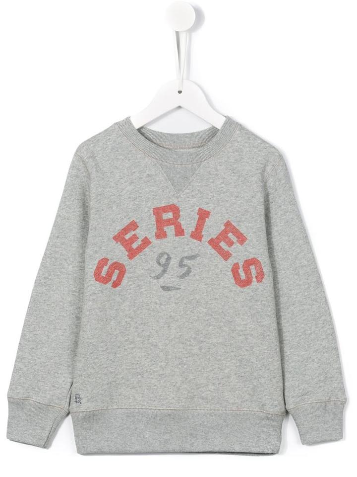 Bellerose Kids Series 95 Print Sweatshirt, Toddler Boy's, Size: 4 Yrs, Grey