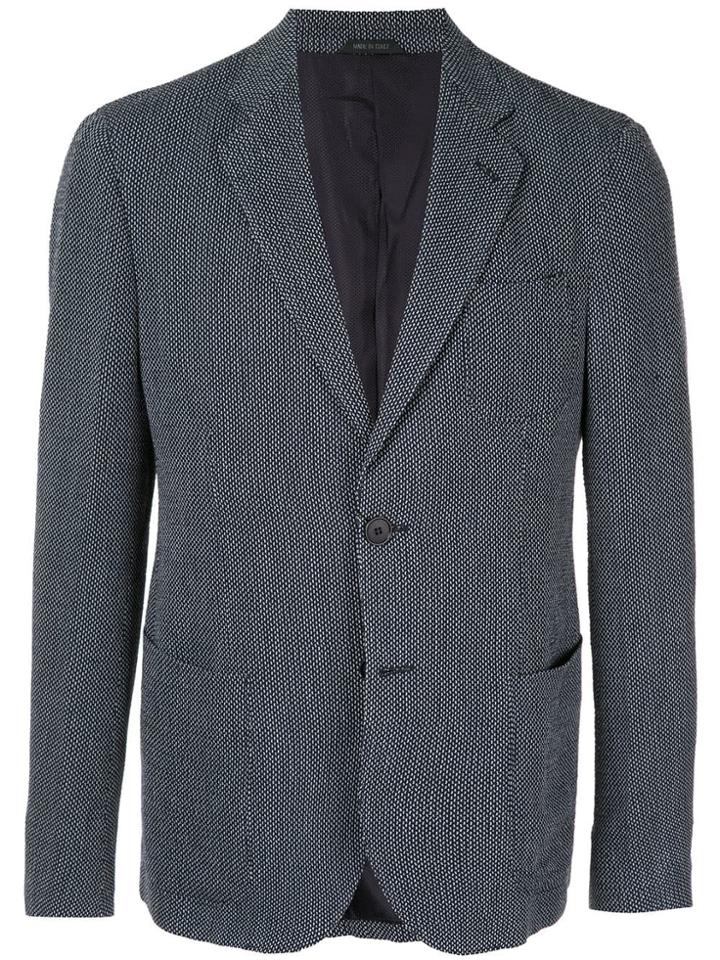 Giorgio Armani Tailored Patterned Blazer - Blue