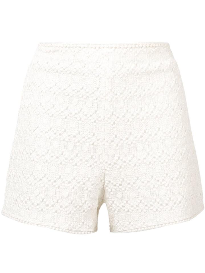 Philosophy Di Lorenzo Serafini Macramé Shorts - Neutrals