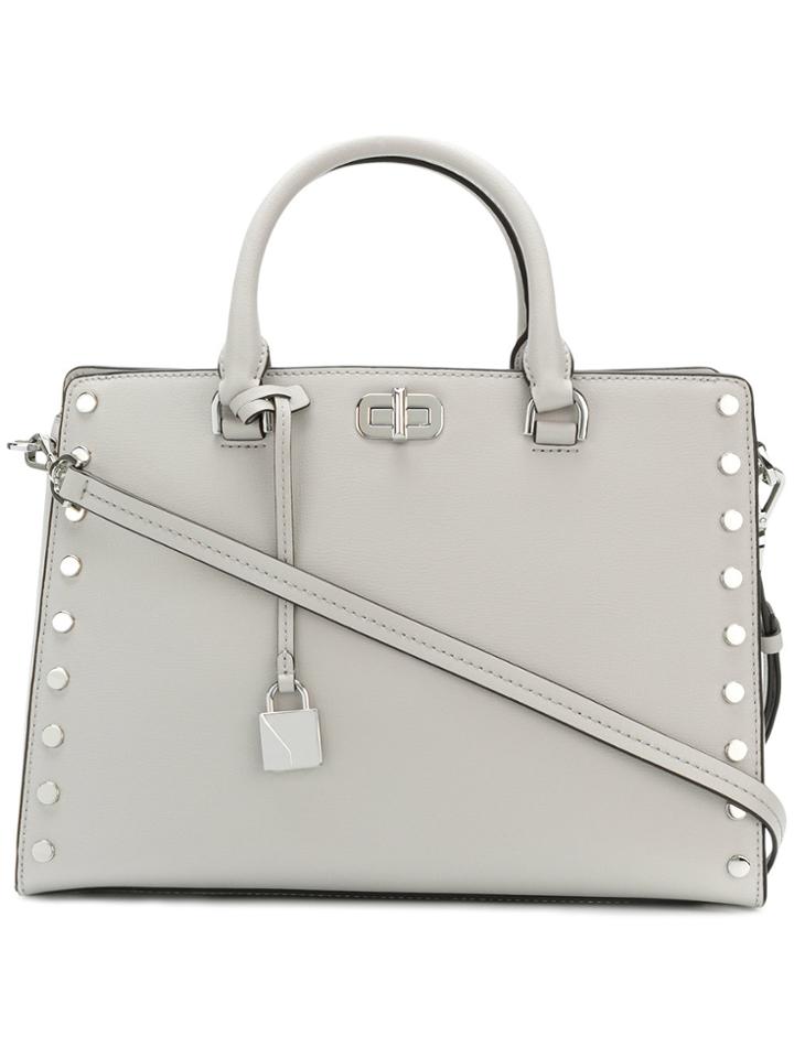 Michael Michael Kors Large Studded Sylvie Satchel - Grey