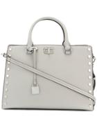 Michael Michael Kors Large Studded Sylvie Satchel - Grey