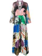Rianna + Nina - Flared Printed Patchwork Dress - Women - Silk - One Size, Silk