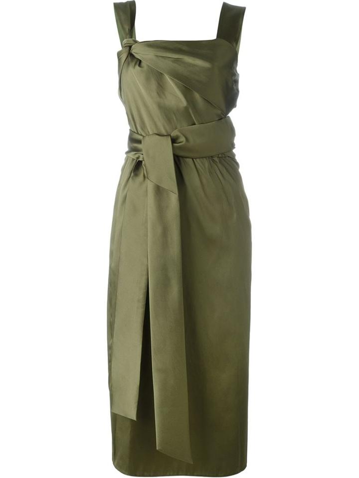 3.1 Phillip Lim Strappy Back Dress, Women's, Size: 2, Green, Polyester/silk