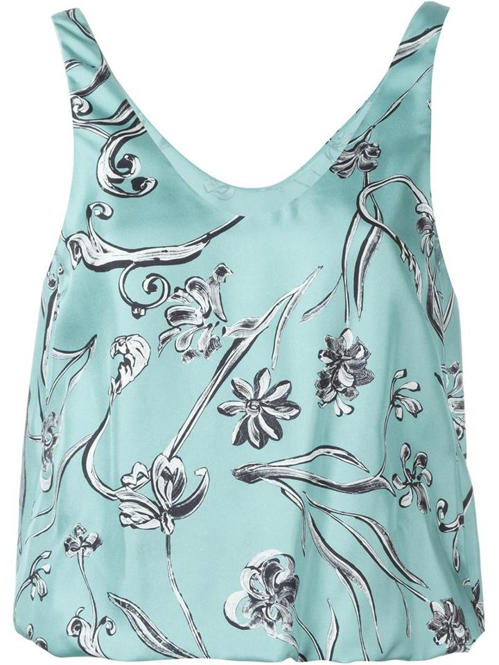 3.1 Phillip Lim Floral Print Tank Top